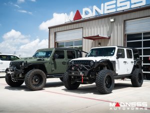 Jeep Wrangler JL Fender Flares - Fab Fours - Front - Mid Width Flare For Base System